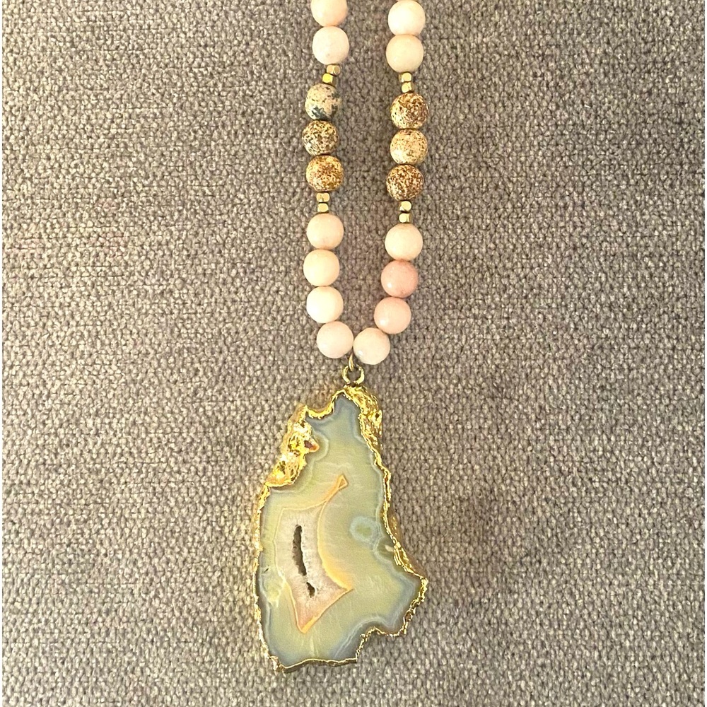 Statement Stone Necklace love Poppy
